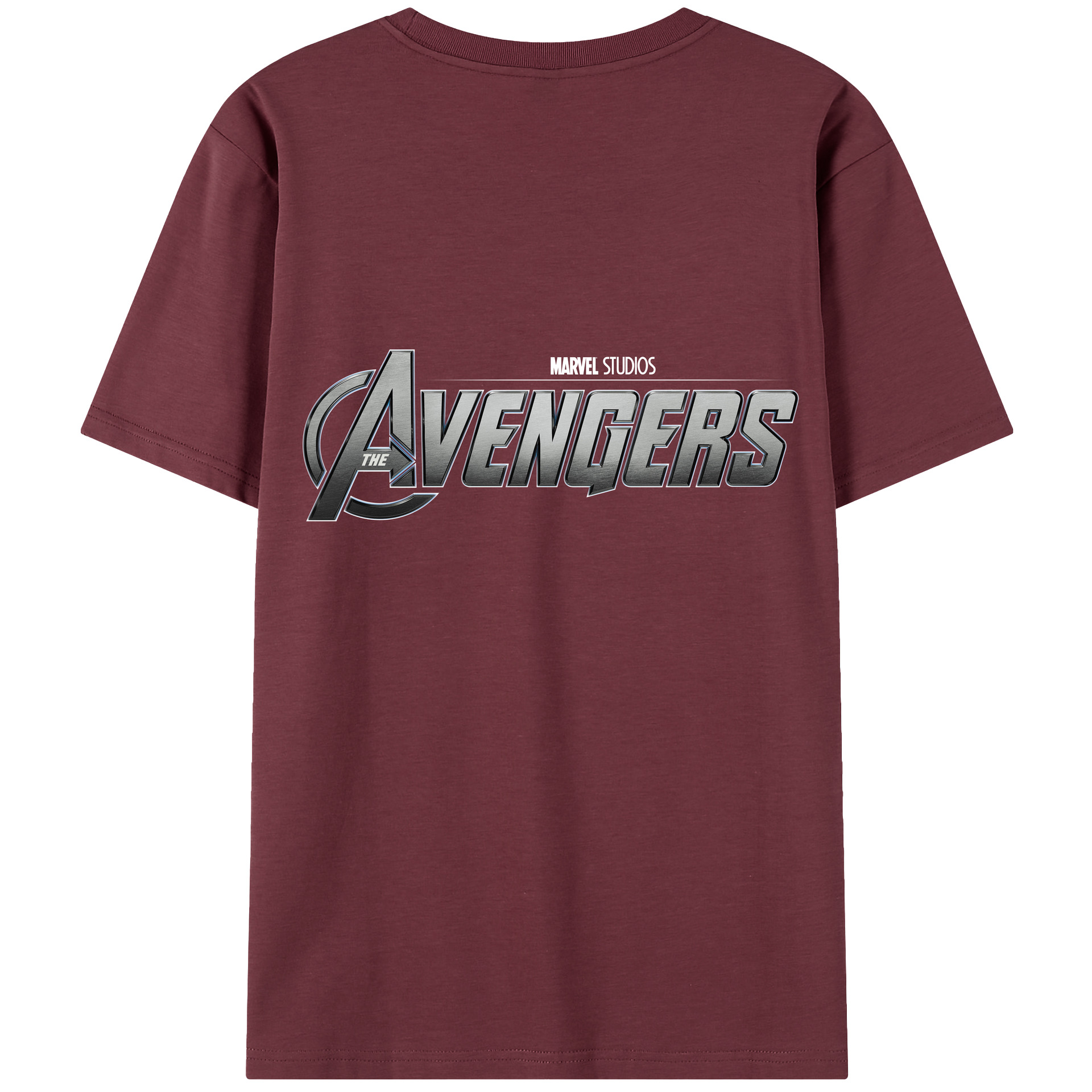 （画像用） アベンジャーズ The Avengers 綿100％半袖Tシャツ（背面プリント）